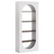 Arch Front 5 Tier Bookcase Storage Organizer, Space Saving Floor Standing Shelf Unit for Office, Bedroom, Study and Living Room